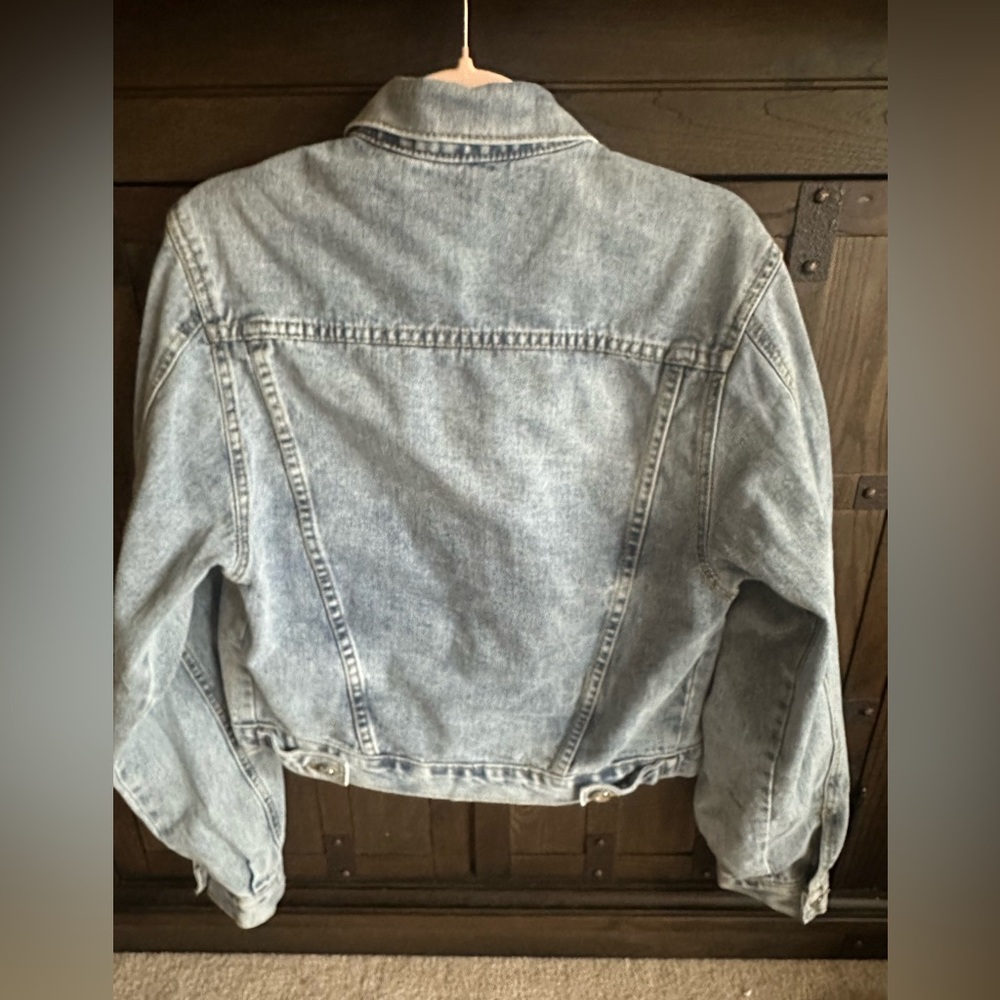 Denim Jacket with Button Closure NWT - image 5